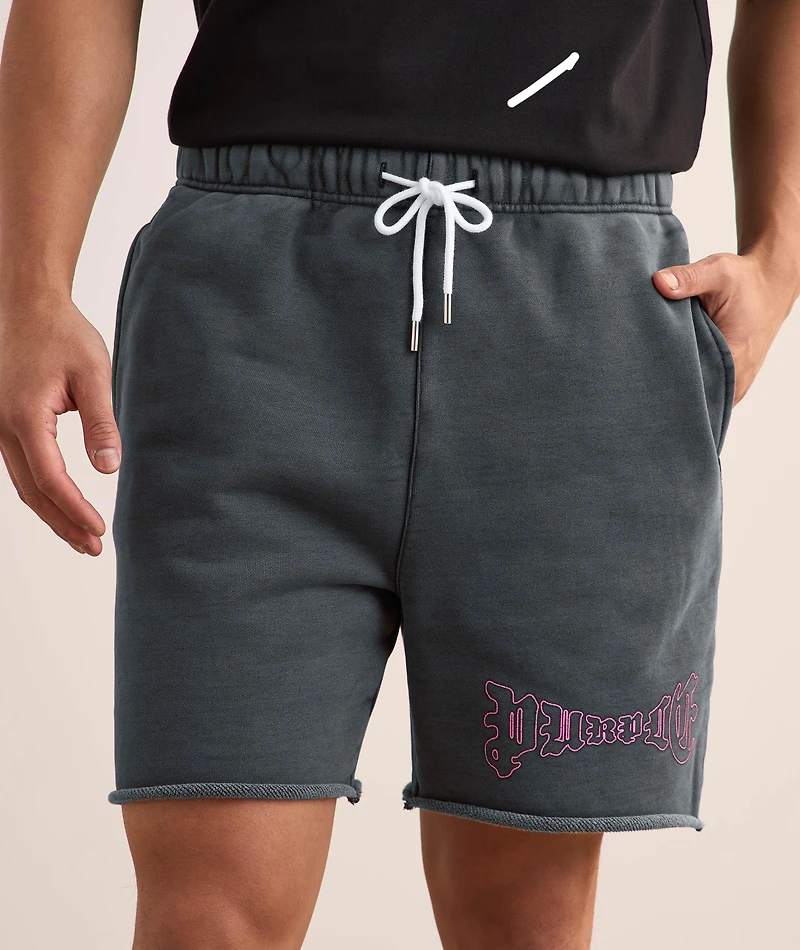 Washed Arched Gothic Sweatshorts