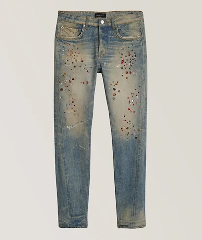 P001 Cyanine Jewel Skinny Jeans