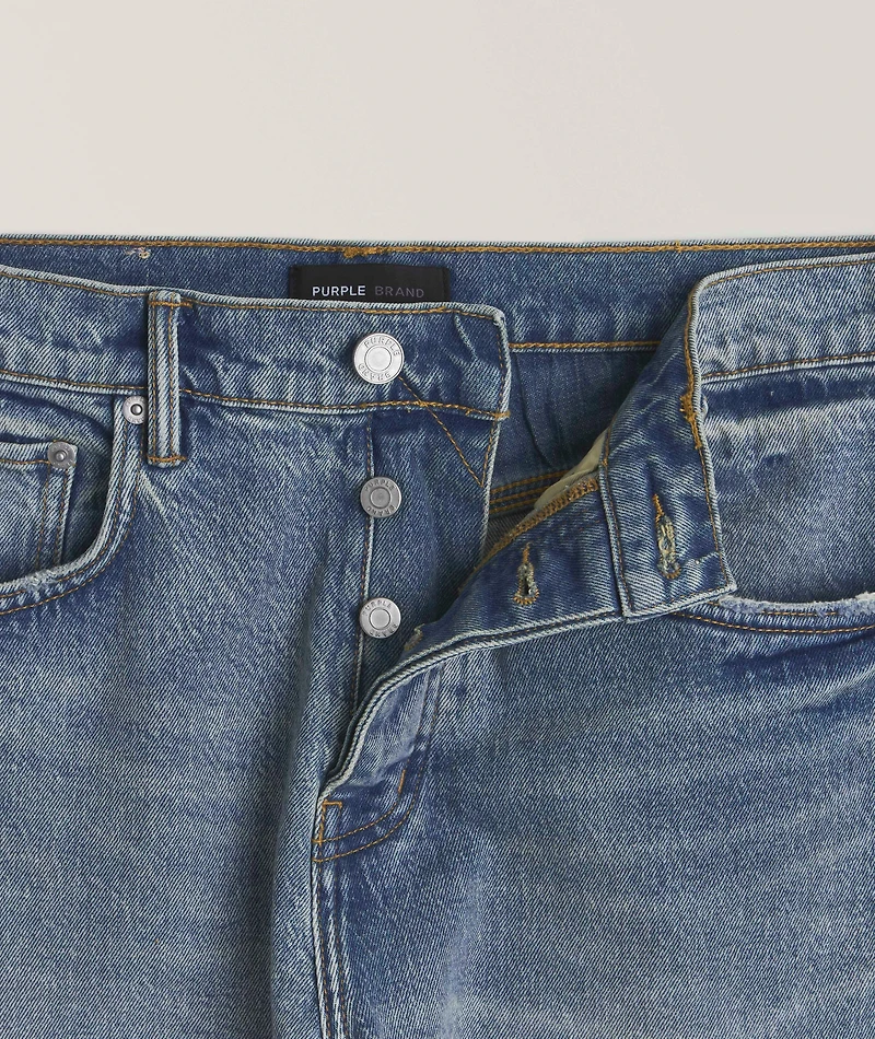 P005 Slim-Fit Paint Splatter Jeans