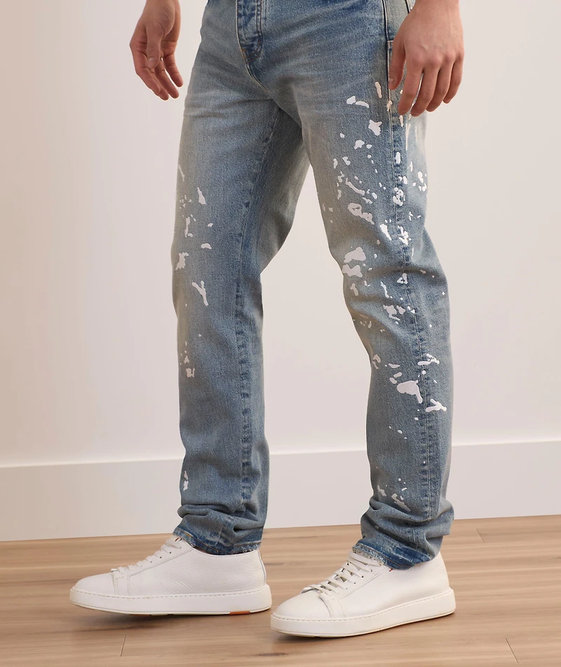 P005 Slim-Fit Paint Splatter Jeans