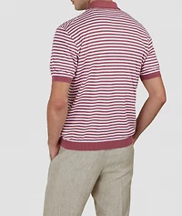 Cotton Stripe Polo Shirt