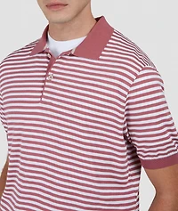 Cotton Stripe Polo Shirt