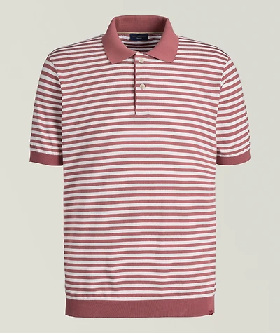 Cotton Stripe Polo Shirt