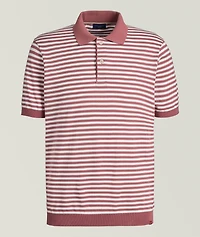 Cotton Stripe Polo Shirt