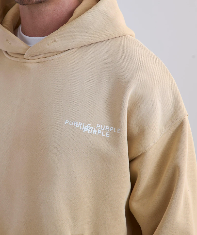 Newsprint Cropped Hooded Sweater