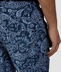 Paisley Swim Shorts & Zip Pouch Set