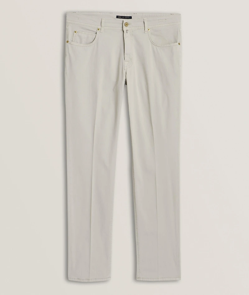 Steve Stretch-Cotton Five-Pocket Pants