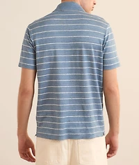 Striped Linen Polo Shirt