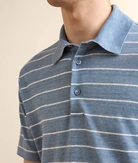 Striped Linen Polo Shirt