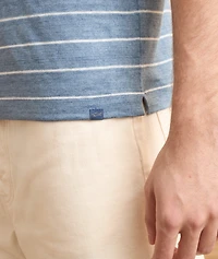 Striped Linen Polo Shirt