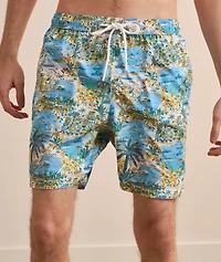 Capri Print Swim Shorts