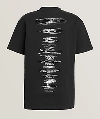 Photocopy Distressed Cutout T-Shirt