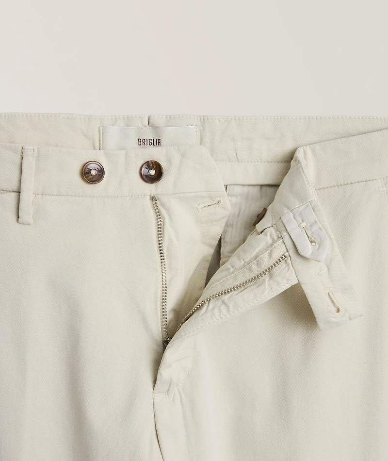 Slim-Fit Stretch-Cotton Chinos