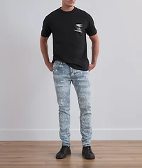 P001 Stretch-Cotton Logo Skinny Jeans