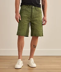 P059 Patchwork Overdye Denim Shorts
