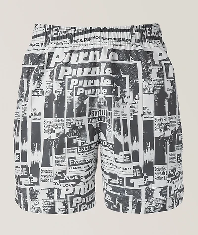 Tabloid Newspaper Swim Shorts