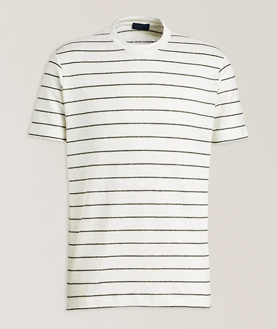 Striped Linen Jersey T-Shirt