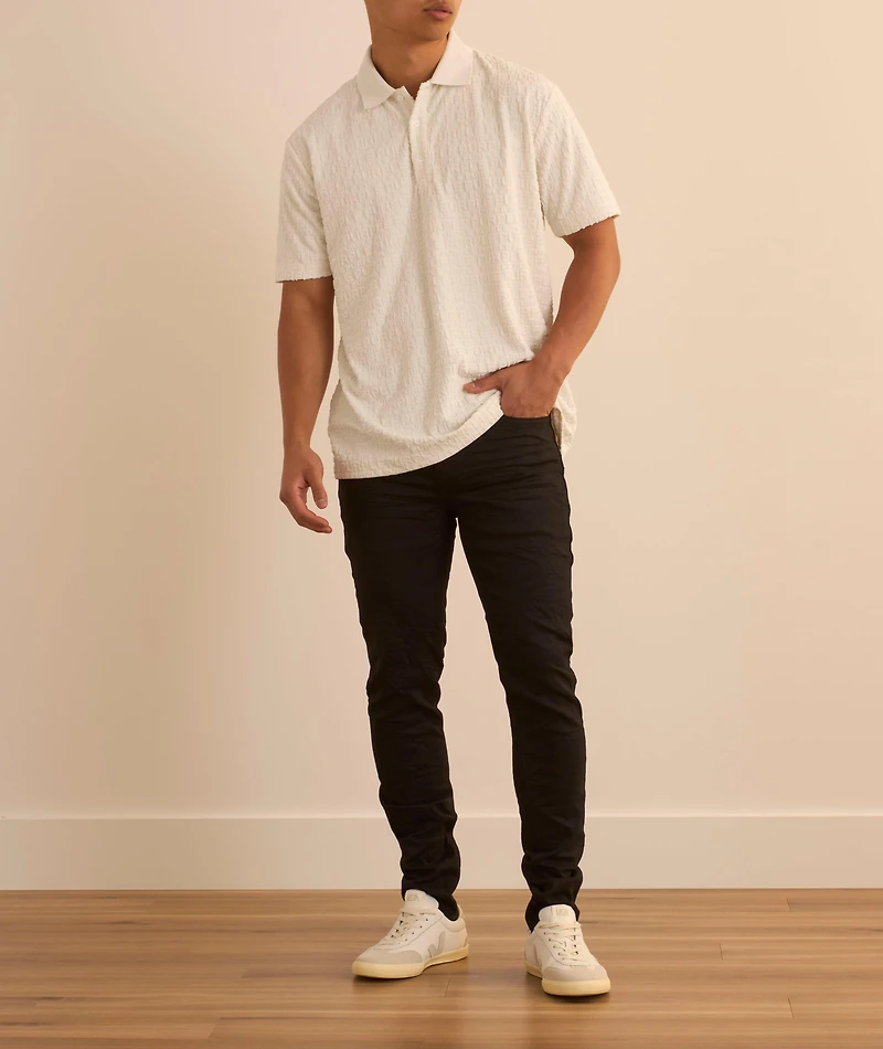 Terry Jacquard Polo