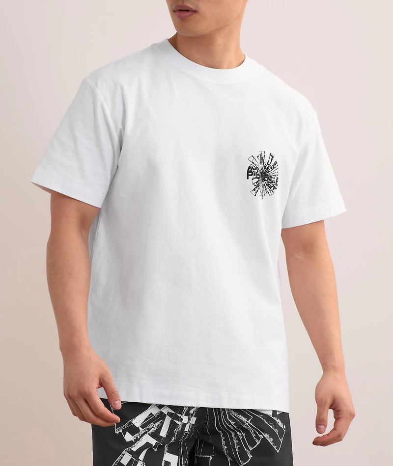 Shattered Textured Cotton T-Shirt