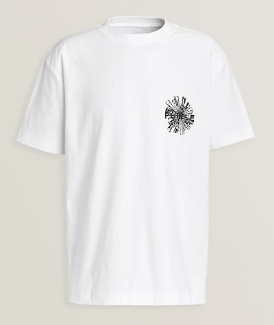 Shattered Textured Cotton T-Shirt
