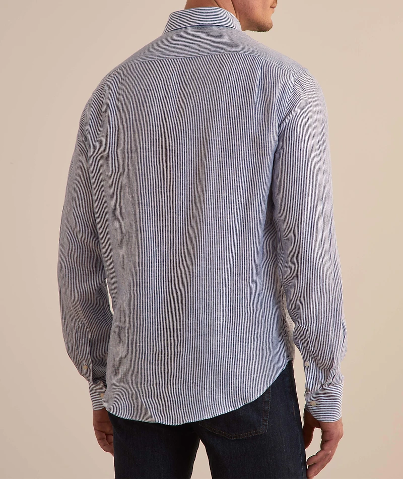 Summer Breeze Striped Cotton Shirt
