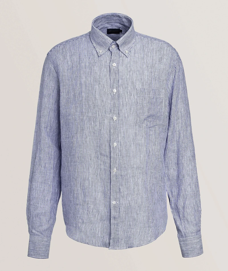 Summer Breeze Striped Cotton Shirt