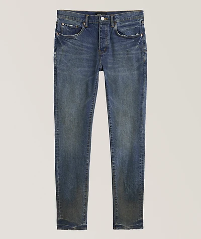 P001 Skinny Cracked Bronze Jeans
