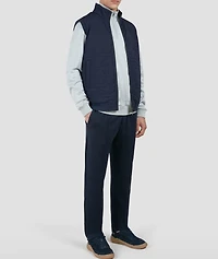 Cotton-Silk Half-Zip Sweatshirt