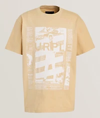 Newsprint Graphic Print T-Shirt