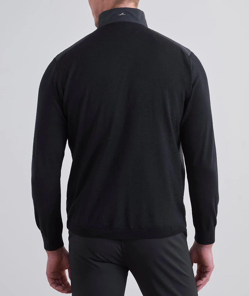 Hybrid Wool-Blend Zip-Up Sweater