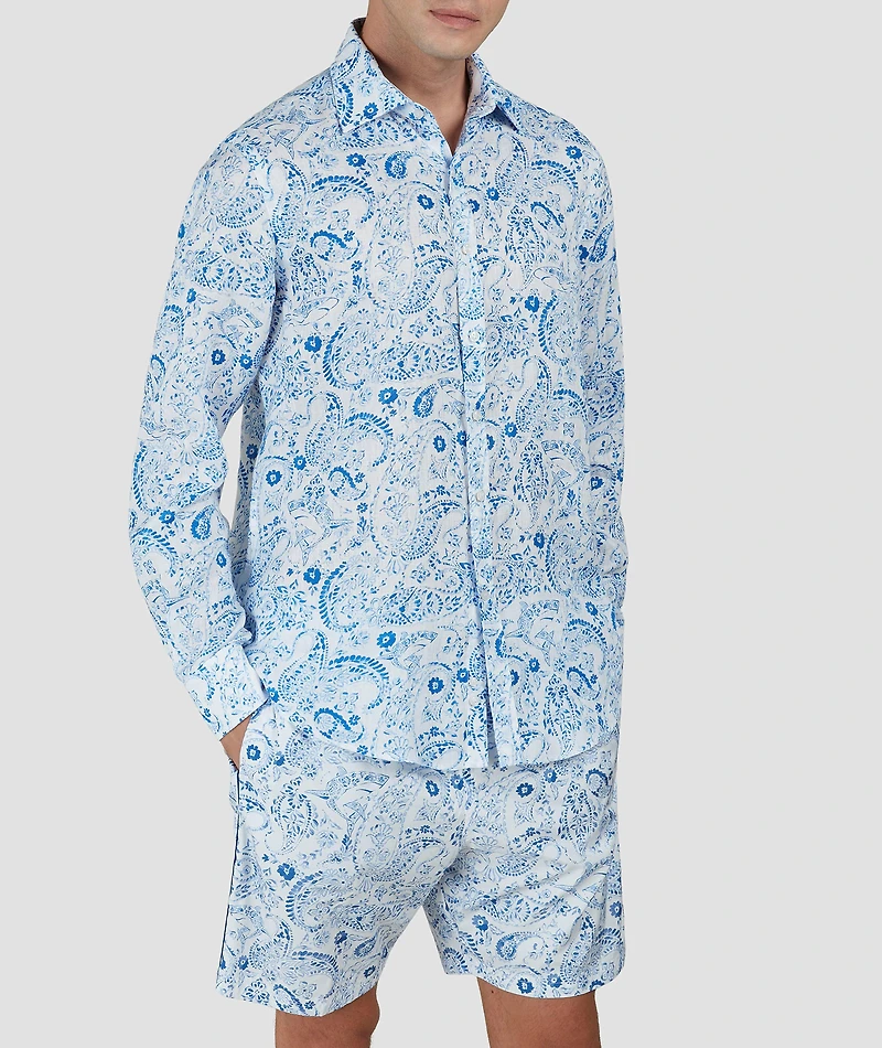 Paisley Linen Shirt