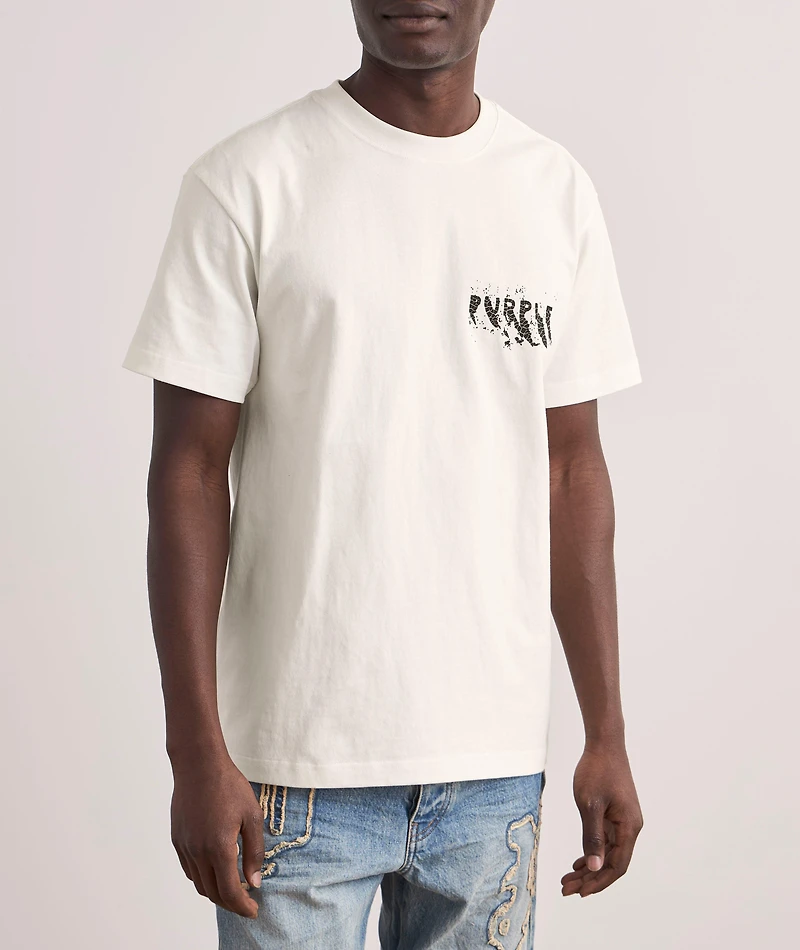 P117 Painted Wordmark Cotton T-Shirt