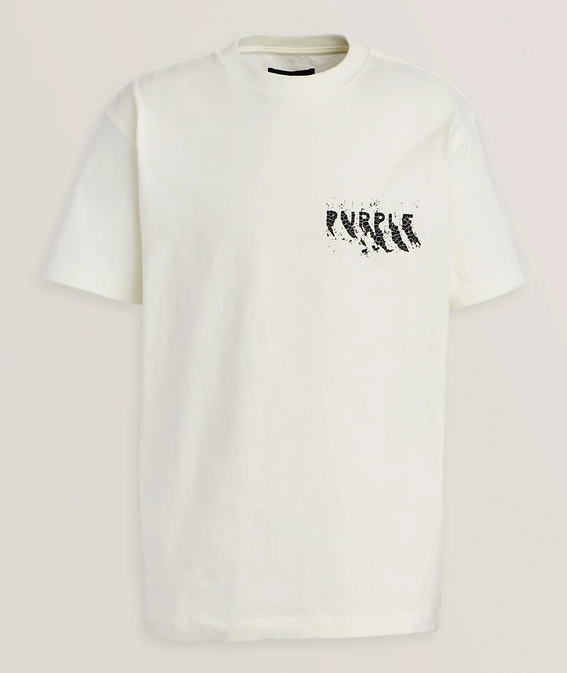 P117 Painted Wordmark Cotton T-Shirt