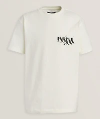 P117 Painted Wordmark Cotton T-Shirt