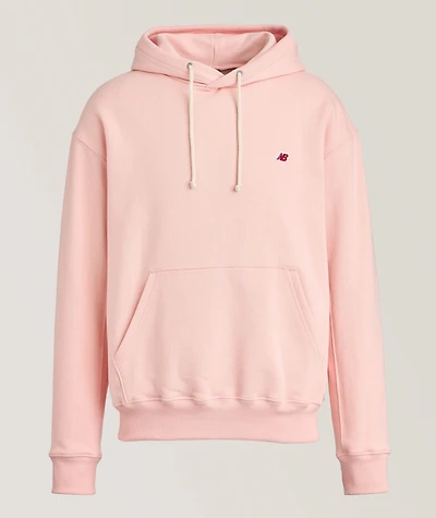 Embroidered Logo Cotton Hooded Sweater