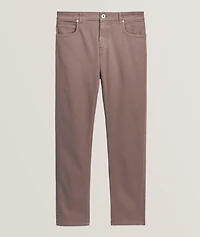 Stretch-Cotton Five-Pocket Pants