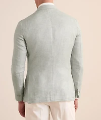Glen Plaid Linen-Wool-Silk Sport Jacket