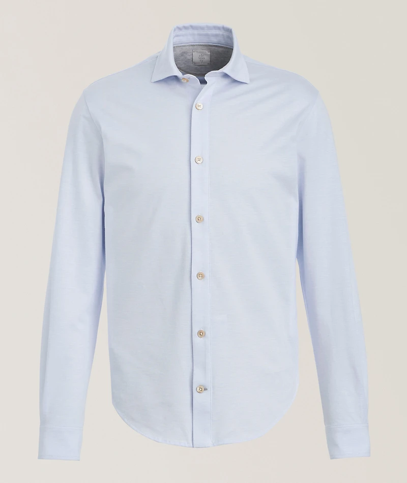 Marled Cotton Jersey Shirt