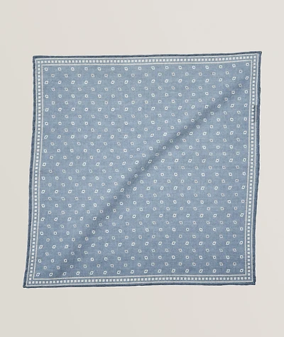 Diamond Wool-Cotton Pocket Square