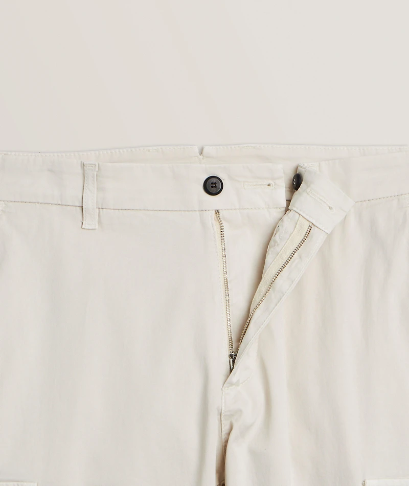Stretch-Cotton Cargo Pants
