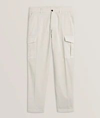 Stretch-Cotton Cargo Pants