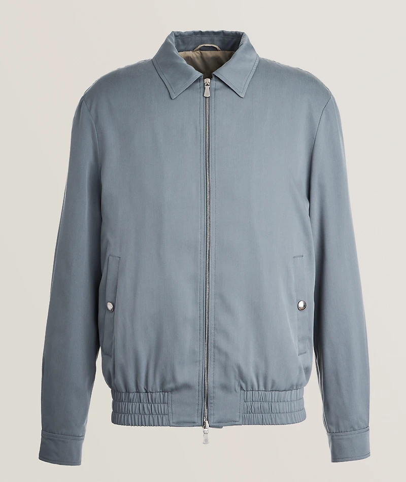 Harrington Silk Bomber Jacket