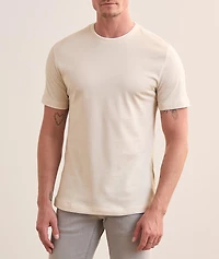 Contrast Tipped Stretch-Cotton T-Shirt