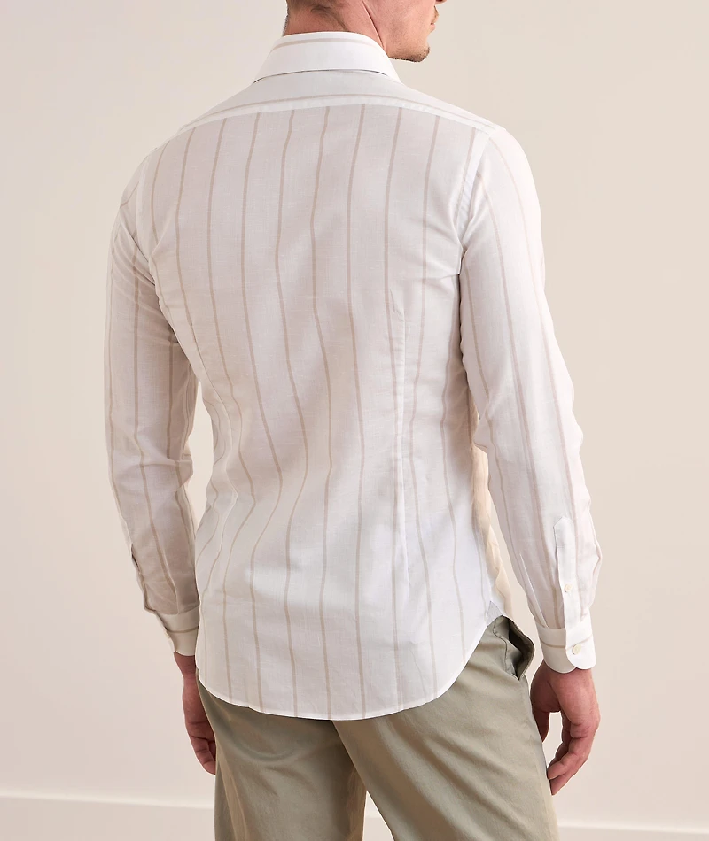 Striped Cotton-Linen Shirt