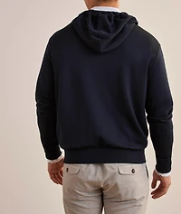 Silk-Cotton Hooded Sweater