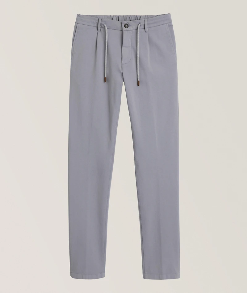 Stretch-Cotton Jogger Pants