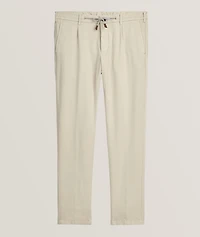 Super Stretch-Cotton Tapered Pants