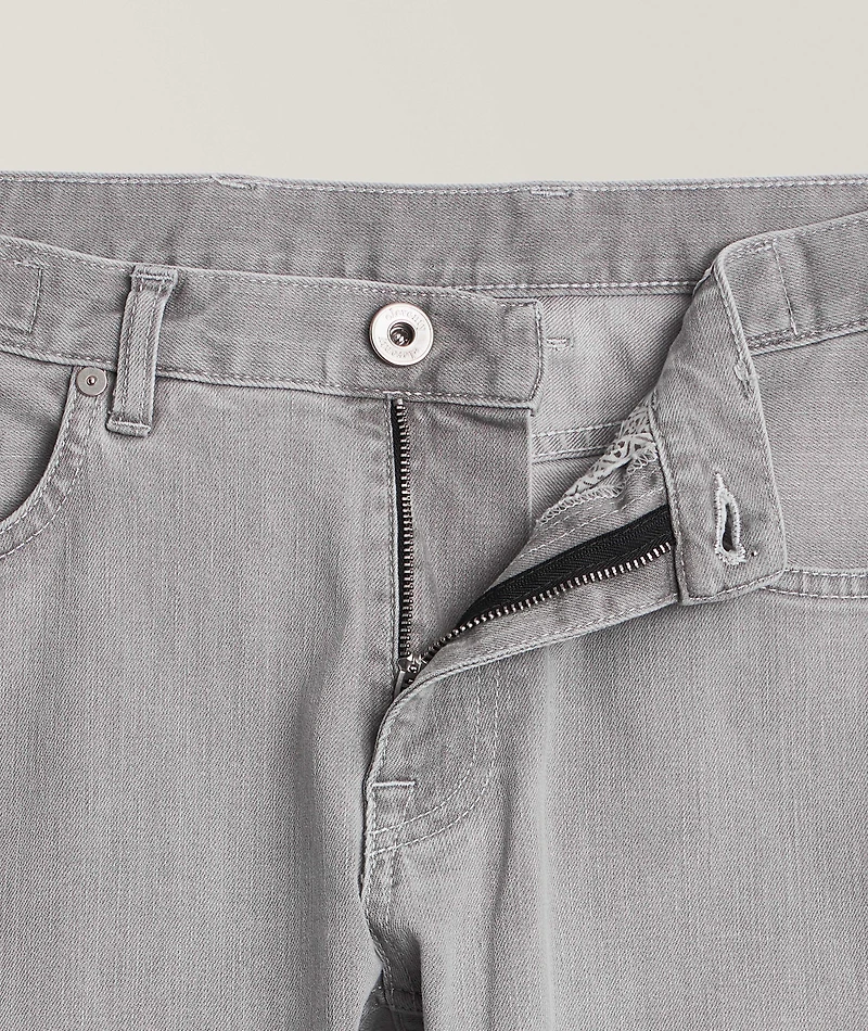 Stretch-Cotton Five-Pocket Pants