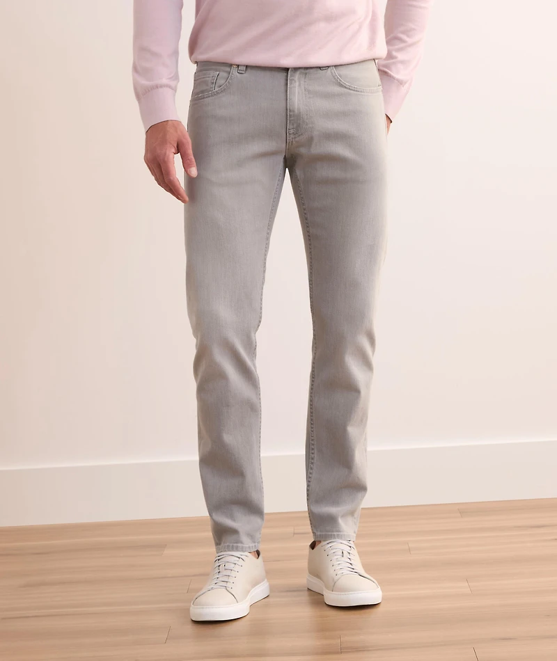 Stretch-Cotton Five-Pocket Pants