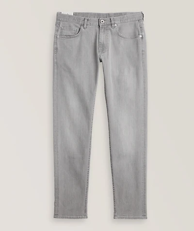 Stretch-Cotton Five-Pocket Pants